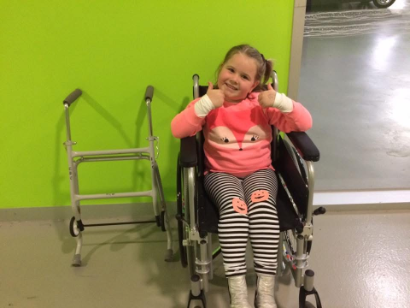 Ivy during her recovery in 2016.